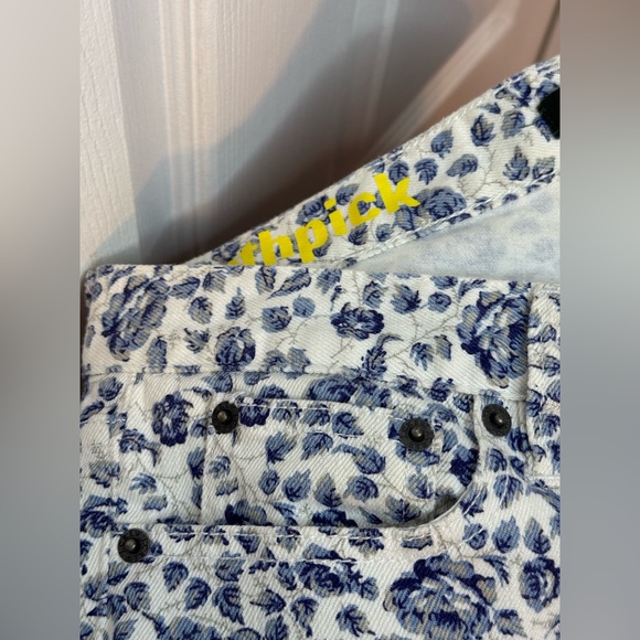 J.Crew Toothpick Mid Rise Floral Stretch Jeans - Picture 10 of 12